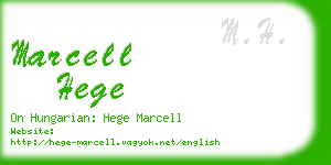 marcell hege business card